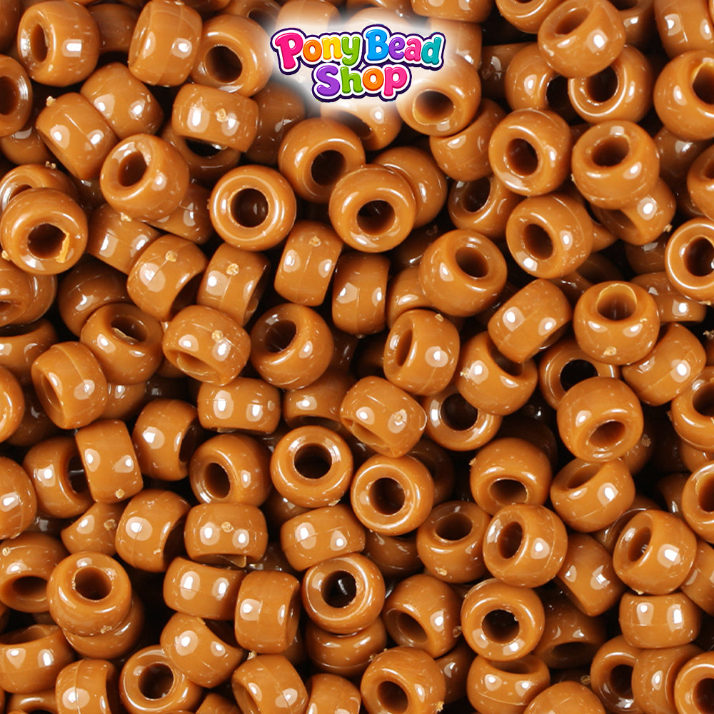 Tiger Eye Opaque 6.5mm Mini Barrel Plastic Pony Beads (1000pcs)