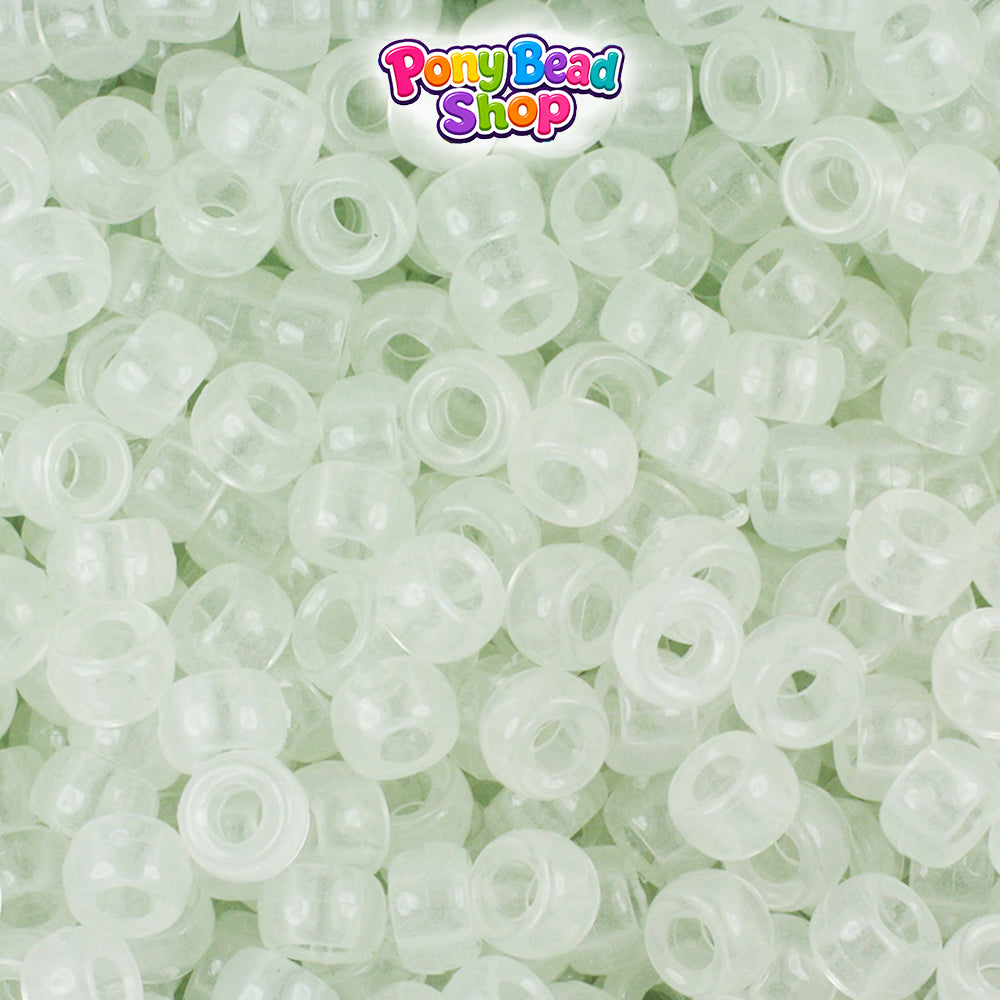 Night Glow-in-the-Dark 6.5mm Mini Barrel Plastic Pony Beads (1000pcs)