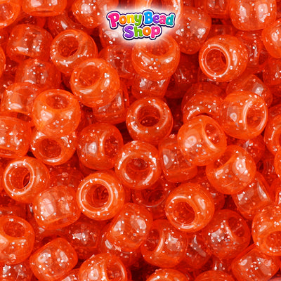 Hyacinth Sparkle 9mm Barrel Pony Beads (500pcs)