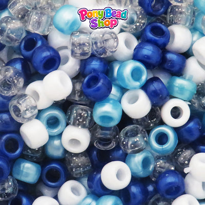 Milkyway Multi 9mm Barrel Plastic Pony Beads (500pcs)
